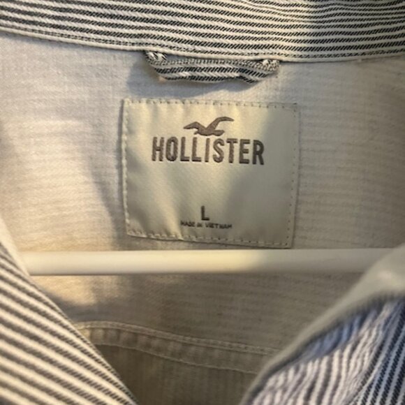 Hollister Blue striped shacket - Picture 2 of 5